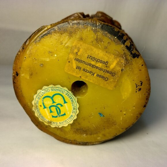 Walldurn Baden Johan Gunter Pillar Candle Carved Trappist Monks Brewery Beer Keg - Picture 13 of 15